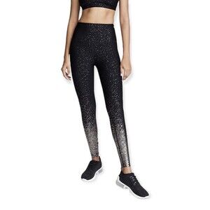 Beyond Yoga Alloy Ombre High Waisted Leggings in Black/Gunmetal Speckle Size S